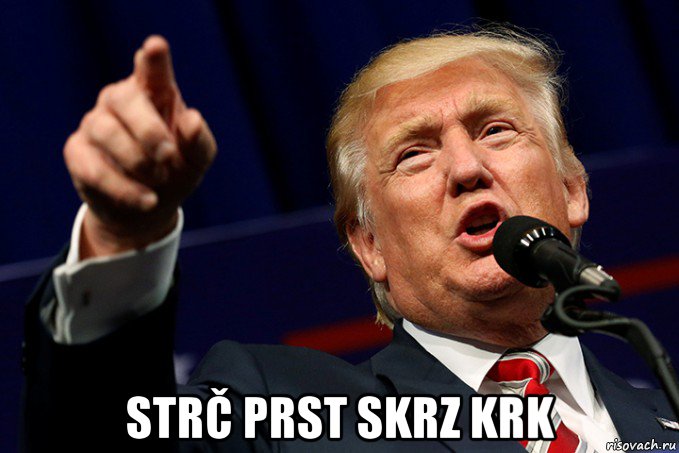  strč prst skrz krk