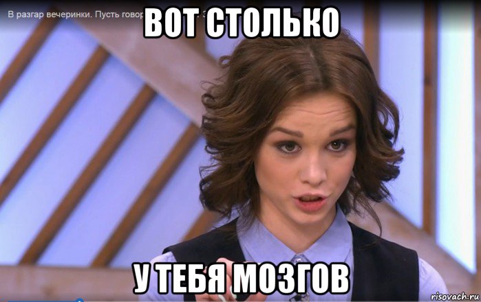 вот столько у тебя мозгов