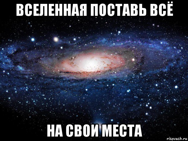 вселенная поставь всё на свои места, Мем Вселенная