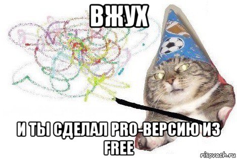 вжух и ты сделал pro-версию из free, Мем Вжух мем