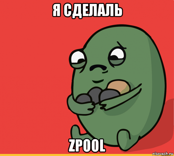 я сделаль zpool, Мем  Я сделяль