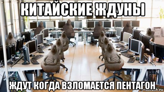 китайские ждуны ждут когда взломается пентагон
