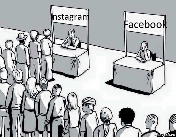 Instagram Facebook, Комикс Два пути