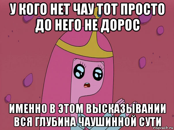 у кого нет чау тот просто до него не дорос именно в этом высказывании вся глубина чаушинной сути