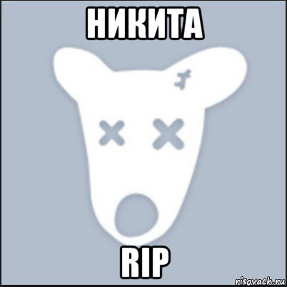 никита rip, Мем Ава удалённой страницы вк