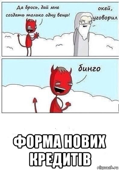  форма нових кредитів