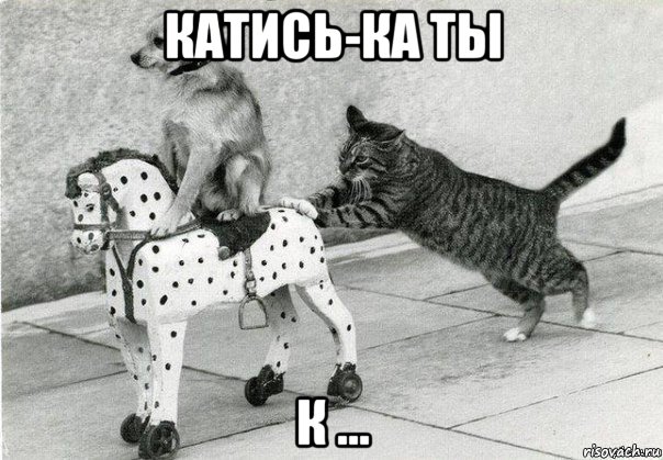 катись-ка ты к ..., Мем Катись к хуям