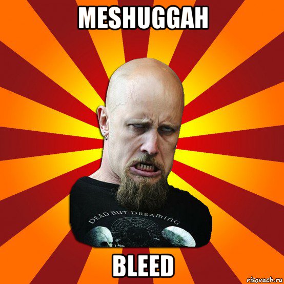 meshuggah bleed, Мем Мое лицо когда