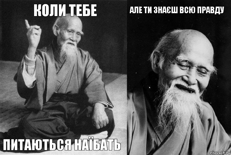 коли тебе питаються наїбать але ти знаєш всю правду , Комикс Мудрец-монах (4 зоны)