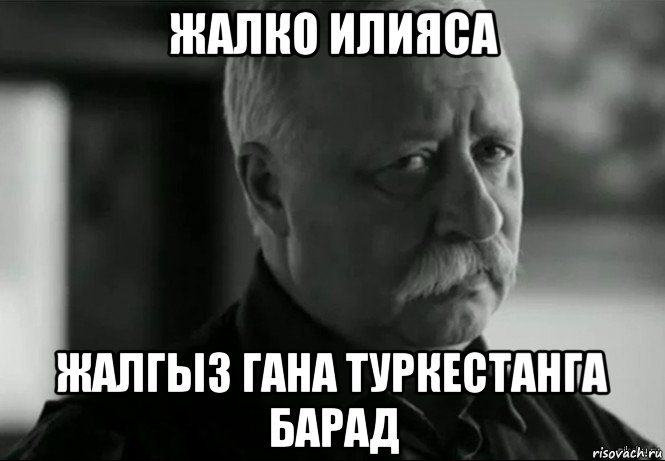 жалко илияса жалгыз гана туркестанга барад, Мем Не расстраивай Леонида Аркадьевича