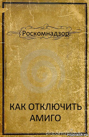 Роскомнадзор КАК ОТКЛЮЧИТЬ АМИГО, Комикс обложка книги