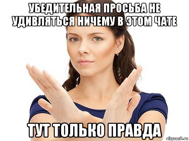 убедительная просьба не удивляться ничему в этом чате тут только правда, Мем Огромная просьба