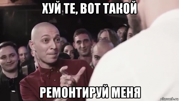 хуй те, вот такой ремонтируй меня