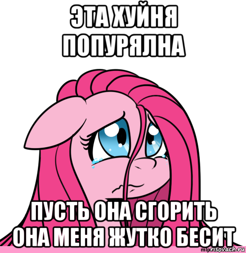 эта хуйня попурялна пусть она сгорить она меня жутко бесит