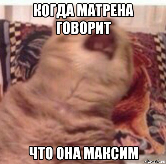 когда матрена говорит что она максим