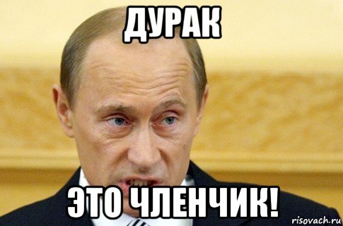 дурак это членчик!, Мем путин