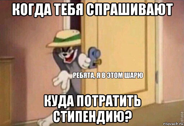 когда тебя спрашивают куда потратить стипендию?, Мем    Ребята я в этом шарю