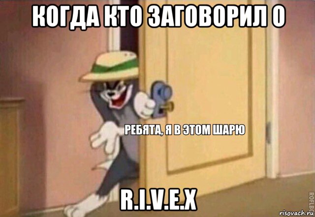 когда кто заговорил о r.i.v.e.x, Мем    Ребята я в этом шарю