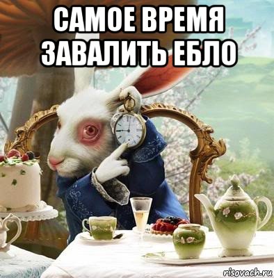 самое время завалить ебло 