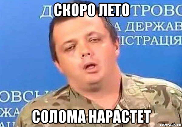 скоро лето солома нарастет