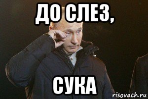 до слез, сука, Мем Слезы Путина