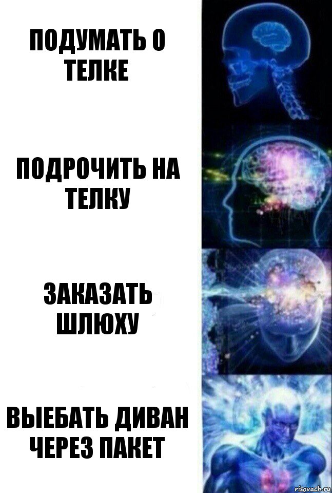 ПОДУМАТЬ О ТЕЛКЕ ПОДРОЧИТЬ НА ТЕЛКУ ЗАКАЗАТЬ ШЛЮХУ ВЫЕБАТЬ ДИВАН ЧЕРЕЗ ПАКЕТ, Комикс  Сверхразум