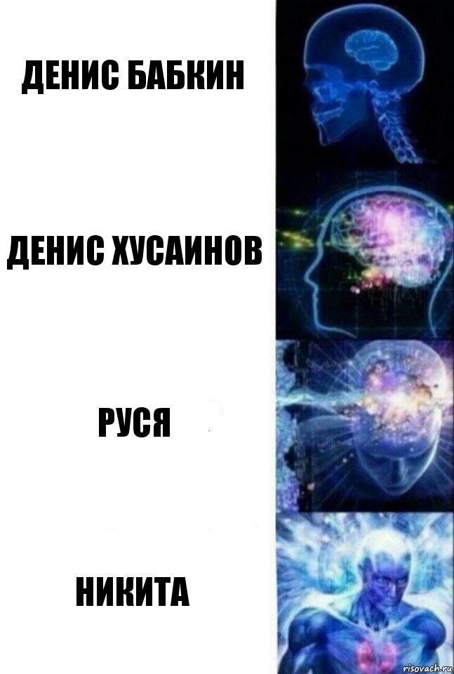 денис бабкин денис хусаинов Руся Никита, Комикс  Сверхразум