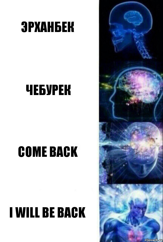 ЭРХАНБЕК ЧЕБУРЕК COME BACK I will be back, Комикс  Сверхразум