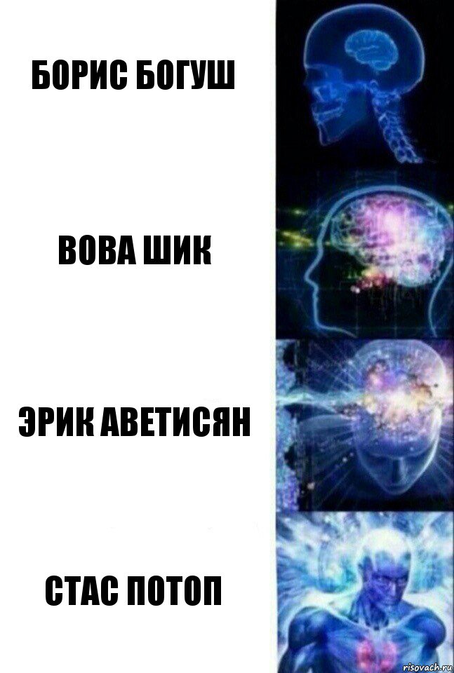 Борис Богуш Вова Шик Эрик Аветисян Стас Потоп, Комикс  Сверхразум