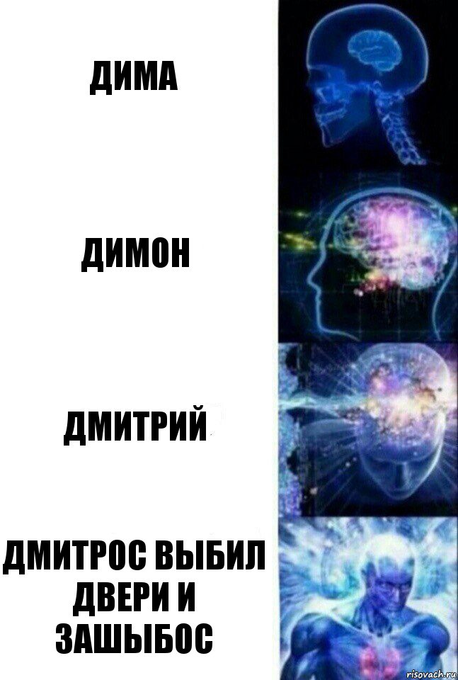 Дима Димон Дмитрий Дмитрос выбил двери и зашыбос, Комикс  Сверхразум