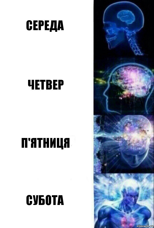 середа четвер п'ятниця субота, Комикс  Сверхразум