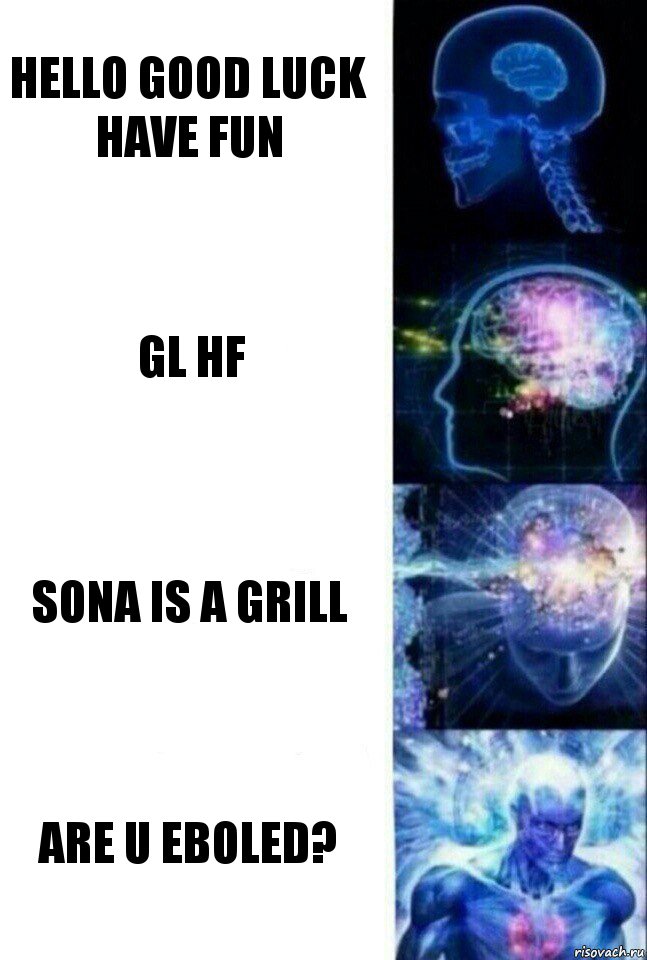 HELLO GOOD LUCK HAVE FUN GL HF SONA IS A GRILL ARE U EBOLED?, Комикс  Сверхразум