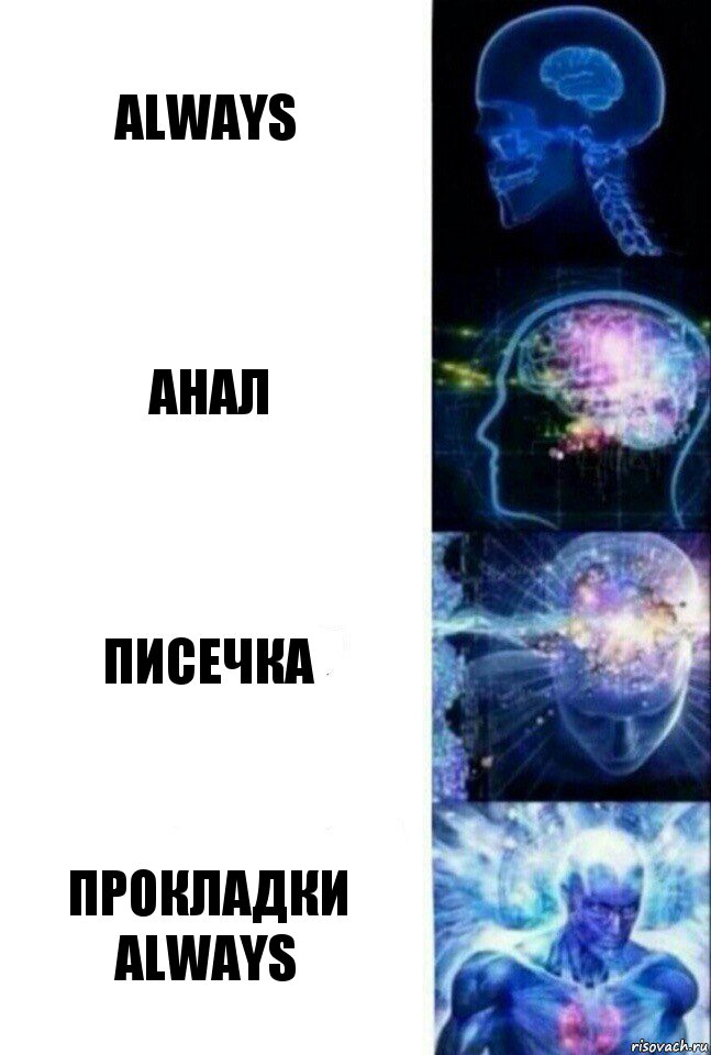 always анал писечка прокладки always, Комикс  Сверхразум