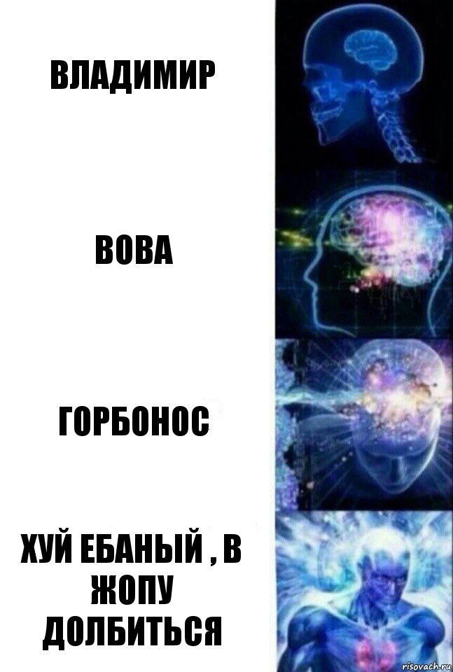 Владимир Вова Горбонос хуй ебаный , в жопу долбиться, Комикс  Сверхразум