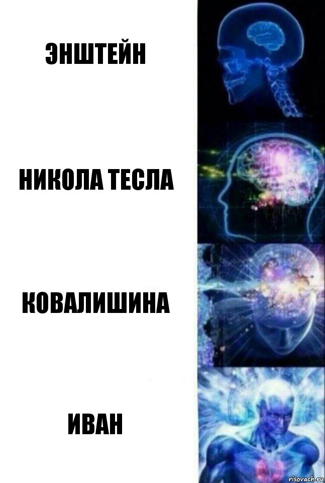 Энштейн Никола Тесла Ковалишина Иван, Комикс  Сверхразум