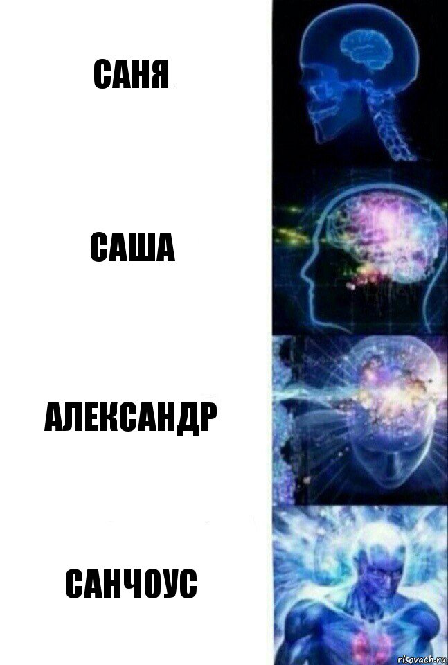 Саня Саша Александр Санчоус, Комикс  Сверхразум