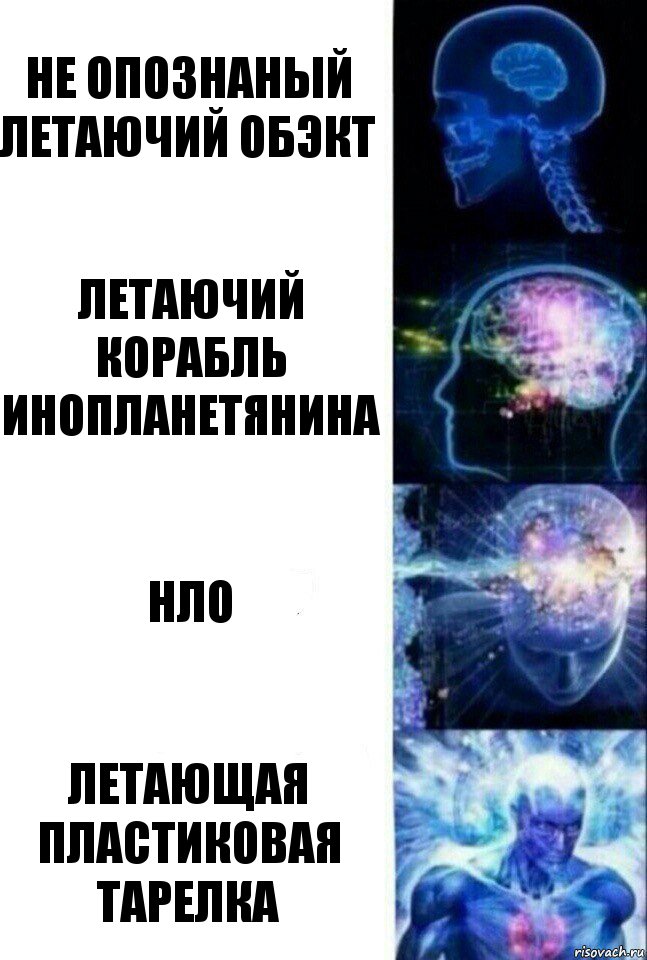 Не опознаный летаючий обэкт Летаючий корабль инопланетянина НЛО Летающая пластиковая тарелка, Комикс  Сверхразум