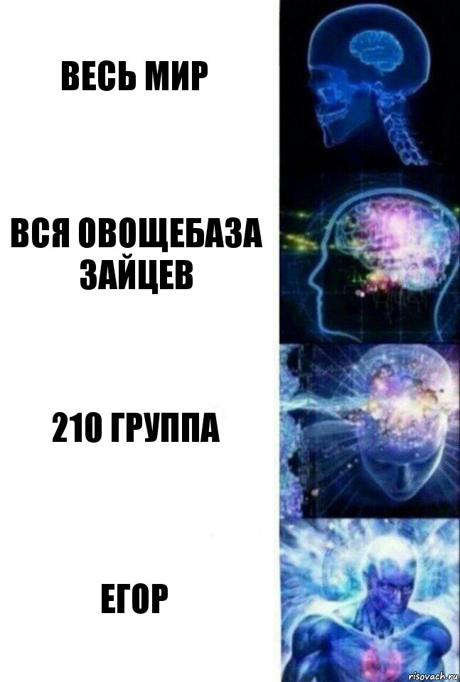 Весь мир Вся овощебаза зайцев 210 группа Егор, Комикс  Сверхразум