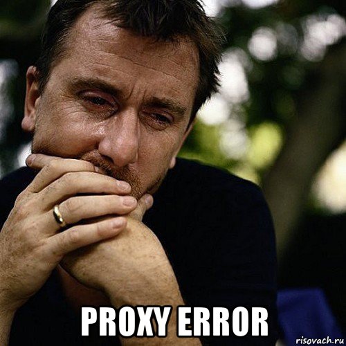  proxy error