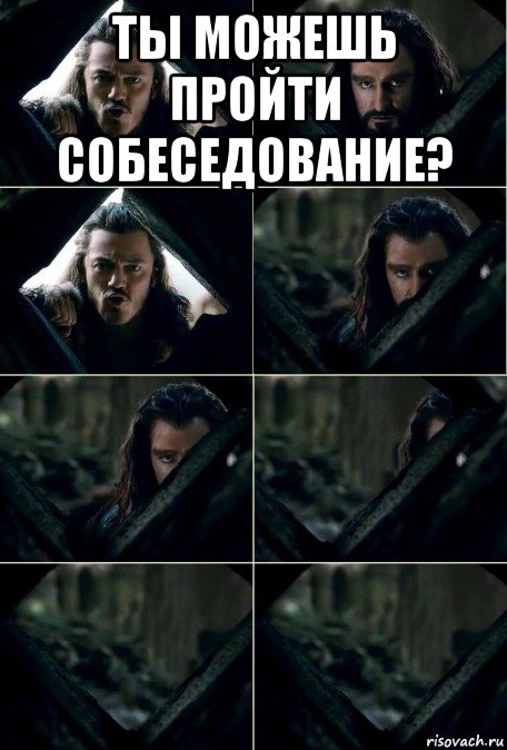 ты можешь пройти собеседование? , Мем Торин сливается