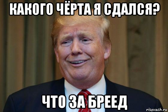 какого чёрта я сдался? что за бреед