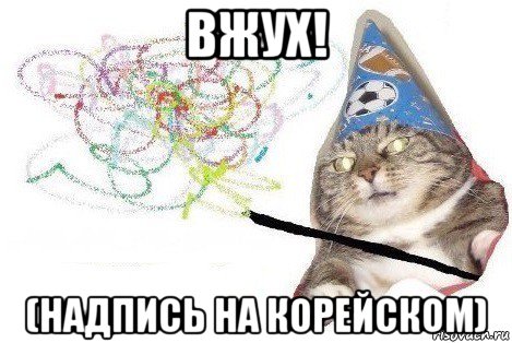 вжух! (надпись на корейском), Мем Вжух мем