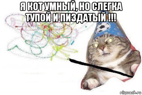 я кот умный, но слегка тупой и пиздатый !!! , Мем Вжух мем