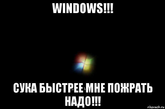 windows!!! сука быстрее мне пожрать надо!!!
