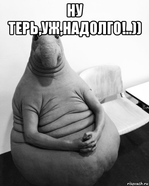 ну терь,уж,надолго!..)) , Мем  Ждун