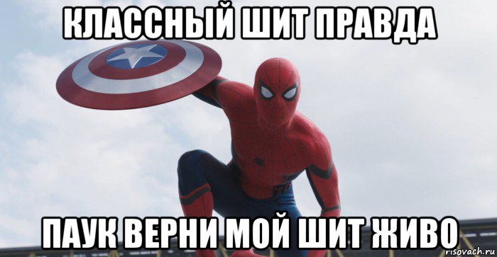 классный шит правда паук верни мой шит живо