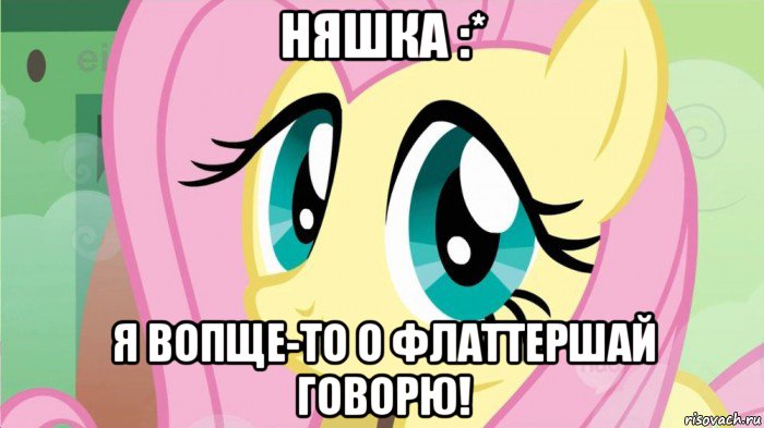 няшка :* я вопще-то о флаттершай говорю!, Мем DONT TOUCH MY FLUTTERSHY SON OF 