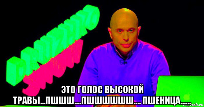  это голос высокой травы...пшшш....пшшшшшш.... пшеница......