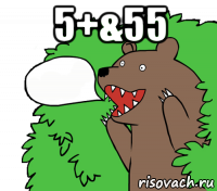 5+&55 