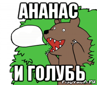 ананас и голубь